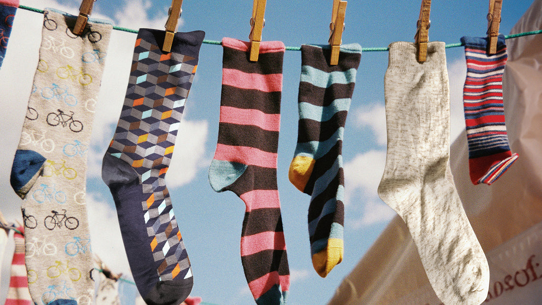 Socks of different materials