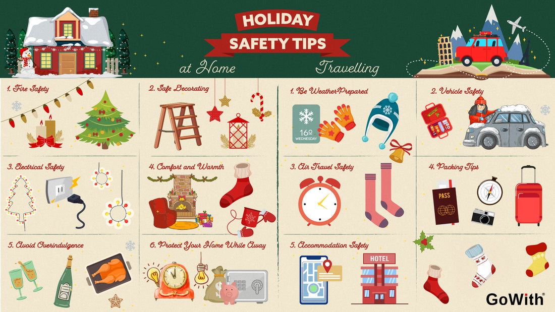 holiday safety tips infographic