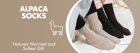 Alpaca Socks - Natural and Warm Alpaca Wool Socks - GoWith