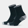 GoWith cotton athletic socks black 2 pairs