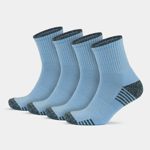 GoWith cotton athletic socks blue 4 pairs