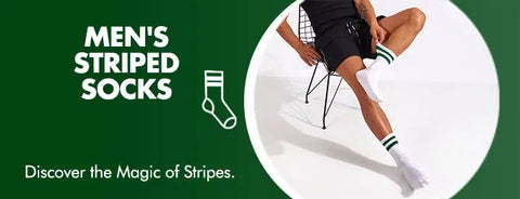 GoWith men's striped socks collection banner mobile