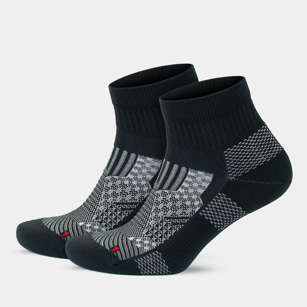 GoWith performance socks with cushion black 2 pairs