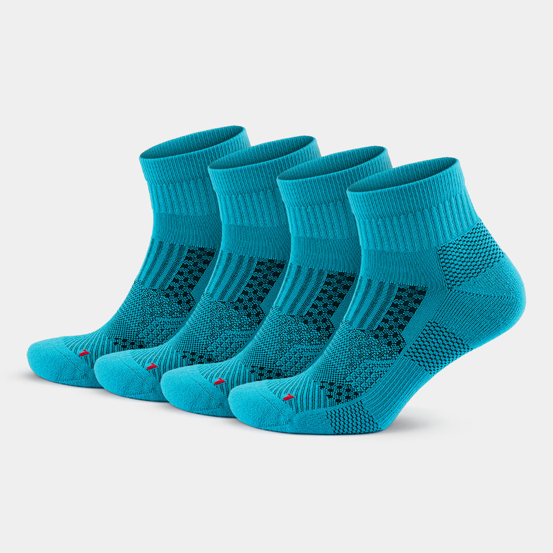 GoWith performance socks with cushion blue 4 pairs