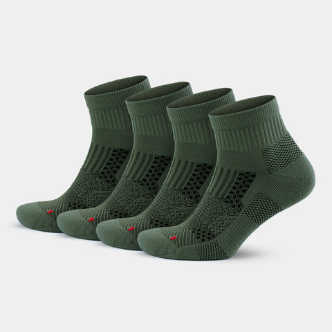 GoWith performance socks with cushion khaki 4 pairs