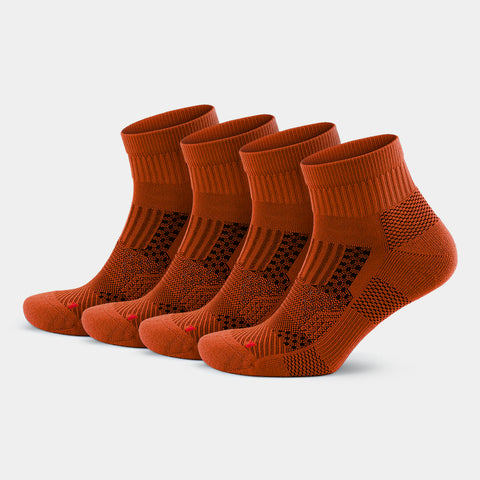 GoWith performance socks with cushion orange 4 pairs