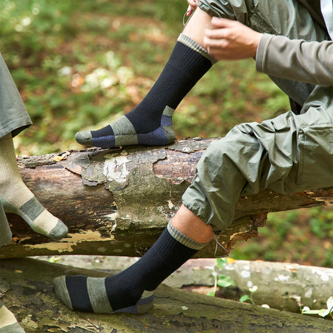 Merino Wool Crew Full Cushion Hiking Boot Socks for Men & Women